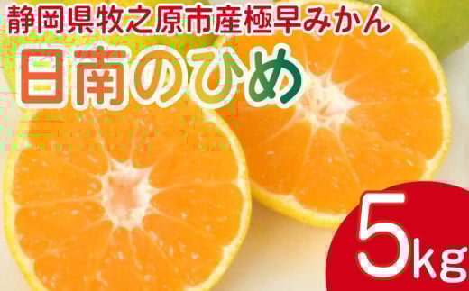 みかん 日南のひめ 5kg 先行予約 柑橘 ミカン 蜜柑 極早生 ビタミン フルーツ おいしい 早生 果物 果実 健康 美容 大石農園 静岡県 牧之原市