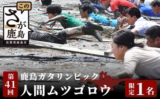 【限定1名】第41回 鹿島ガタリンピック 参加権 競技「人間ムツゴロウ」【ふるさと納税限定枠】体験型返礼品 イベント参加型 体験チケット【オリジナルTシャツ付】E-121