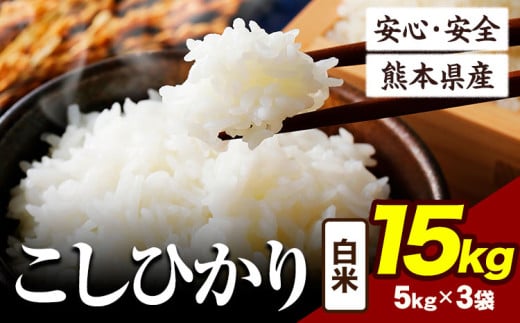 令和6年産 こしひかり 15kg 《7-14日以内に出荷予定(土日祝除く)》令和6年産 熊本県産 ふるさと納税 白米 精米 ひの 米 こめ ふるさとのうぜい コシヒカリ コメ お米 おこめ 2144844 - 熊本県産山村