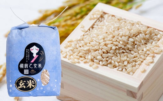 備前乙女米 玄米 2kg×1袋【2025年10月下旬～2026年9月下旬発送予定】 ／ お米 米 おこめ こめ コメ ご飯 ライス モチモチ 石原果樹園 岡山県 美咲町
