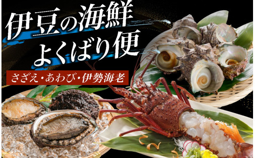 伊豆の海鮮よくばり便 ~海産物詰め合わせ~ [ 伊勢海老 イセエビ 鮑 アワビ さざえ サザエ 天然 活 魚介 定期便 豪華 厳選 魚 貝 海産物 海鮮 大容量 刺身 海鮮セット BBQ バーベキュー ] [AS-21]