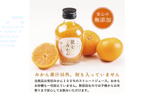 和歌山県有田市のふるさと納税 【早和果樹園】飲むみかん20本入（180ml）(A13-3)