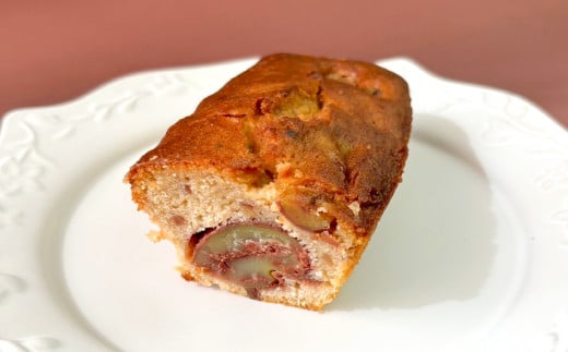 大粒和栗のパウンドケーキ（2本入り）【パウンドケーキ ケーキ 洋菓子 焼菓子 お菓子 デザート 季節限定 期間限定 和栗 わぐり 大粒和栗 スイーツ おやつ 贈り物 プレゼント お取り寄せ お祝い 島根県 益田市】
