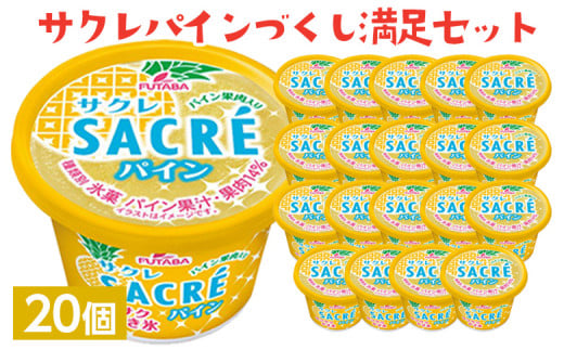 サクレパインづくし満足セット　20個｜アイス かき氷 シャーベット デザート※着日指定不可※離島への配送不可 959307 - 栃木県さくら市