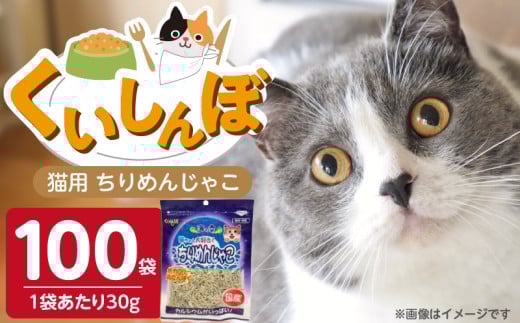 くいしんぼ 猫用ちりめんじゃこ 30g×100袋_くいしんぼ 猫用 ちりめんじゃこ 30g × 100袋 新鮮 国産 ちりめん おやつ パリパリ食感 カルシウム 骨 歯 健康維持 DHA EPA 低カロリー ダイエット 肥満気味 高タンパク 多頭飼い 小魚サイズ 福岡県 久留米市 送料無料_Pf054 2114096 - 福岡県久留米市