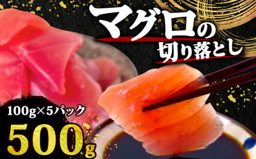 【 訳あり 】 キハダマグロ 切り落とし 500g（ 100g 5パック ） キハダ マグロ サイズ 不揃い TY062 2109455 - 高知県須崎市