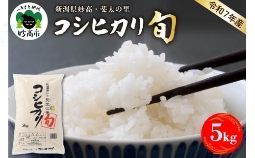 【2026年7月中旬発送】【令和7年産米】新潟県妙高産斐太の里コシヒカリ「旬」5kg