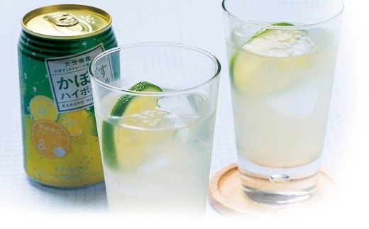 かぼすハイボール　340ml×24本(かぼす果汁・アルコール8%　本格辛口　糖類・プリン体ゼロ)