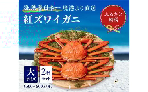 【蟹セレブ】ズワイガニ（紅ズワイガニ）大2杯セット（500～600g×2）