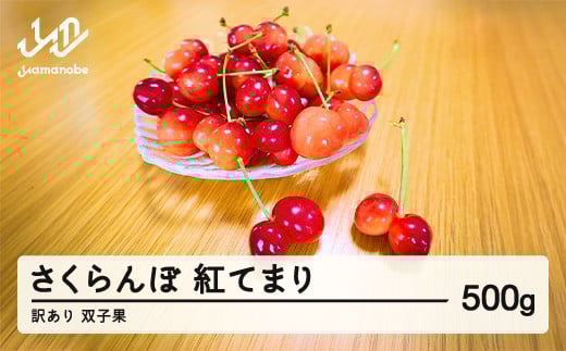 2025年 山形県産　さくらんぼ　訳あり 双子果  紅てまり  500g  sn-btwxx500 2108112 - 山形県山辺町