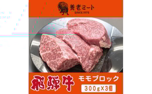 飛騨牛 モモブロック 300g×3個【1622926】