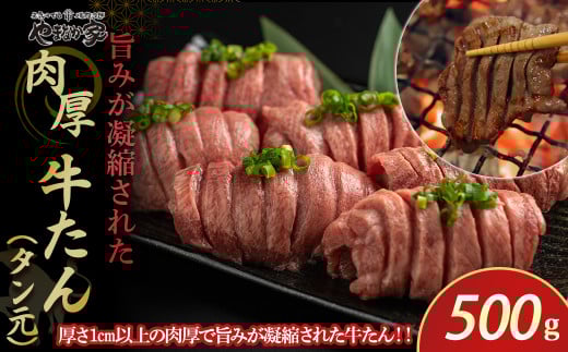 低温管理！肉厚 牛タン（タン元）500g（K6-022）【ESSEふるさとグランプリ2022金賞受賞】   厚切り 肉厚 焼き肉 BBQ 贈答 お中元 年末年始 クリスマス 父の日 母の日 敬老の日 ご褒美 岩手県 北上市 D0506 （KYフーズ） 牛たん 牛ﾀﾝ 牛 肉  355654 - 岩手県北上市
