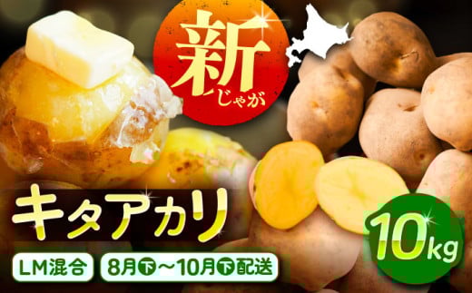 北海道産 じゃがいも きたあかり 10kg（LM混合）《足寄町》【党崎農場】ジャガイモ じゃがいも 国産 野菜 ポテト 芋 イモ いも  肉じゃが カレー キタアカリ きたあかり 道産 寒冷地 あしょろ 北海道 [BEAA007] 1266658 - 北海道足寄町