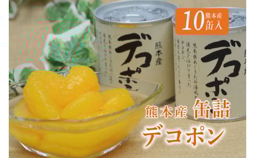 B9-12 デコポン缶詰(10缶入) 393200 - 熊本県芦北町