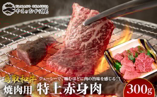 56.鳥取和牛　焼肉用特上赤身肉　300g 897623 - 鳥取県北栄町