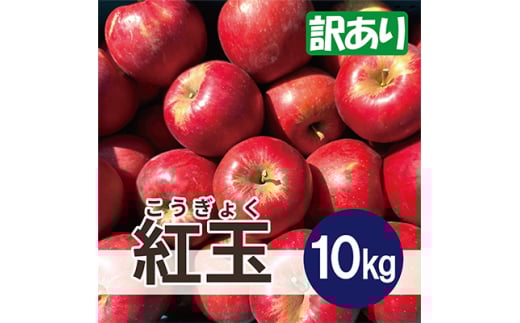 ＜25年12月より順次発送＞ 紅玉 約10kg 訳あり【1611851】 2096877 - 青森県黒石市