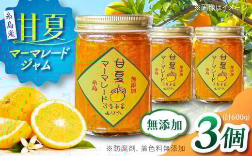 料亭「浮岳茶寮」の甘夏マーマレードジャム 3個セット 糸島市 / 合資会社アコート / ジャム パン [AAK005]