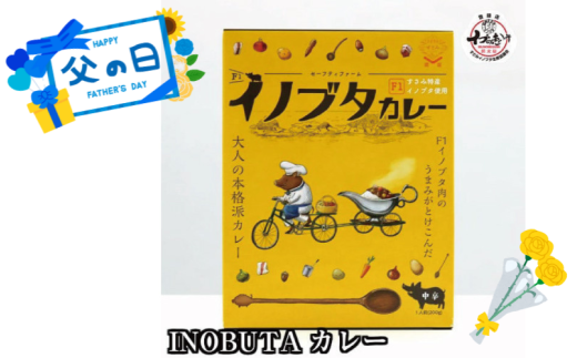 【父の日】F1イノブタ カレーセット 　4個セット / 父の日までにお届け プレゼント INOBUTA いのぶた 猪豚肉 カレー 豚 豚肉カレー 【sff103-pp】