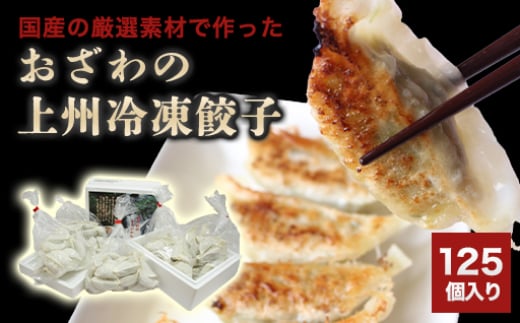 おざわの上州冷凍餃子125個入り 324956 - 群馬県みどり市