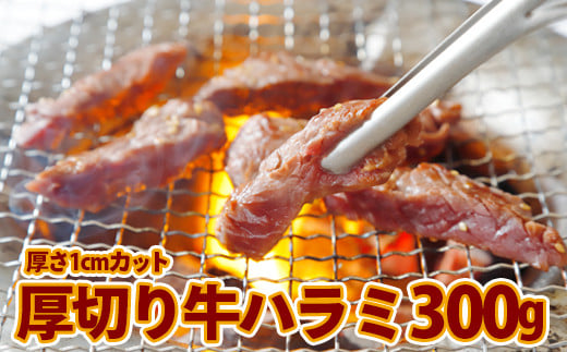 (07706)厚切り牛ハラミ300g《1cmカット》
