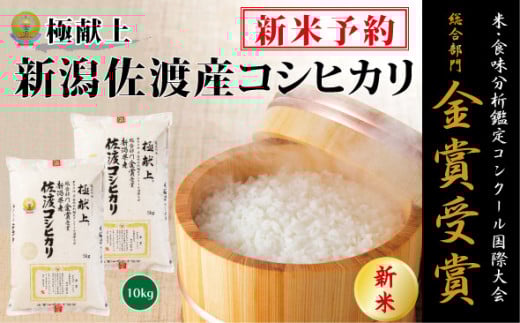 【新米・先行予約】10kg 新潟県佐渡産コシヒカリ10kg(5kg×2) 903930 - 新潟県佐渡市