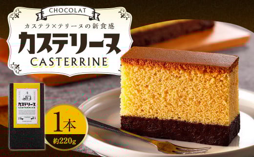 長崎カステリーヌ・ショコラ 1本 約220g ／ スイーツ デザート カステラ おかし 菓子 おやつ チョコレート ショコラ テリーヌ ご当地スイーツ かすてら テリーヌ 長崎県 長崎市 1436982 - 長崎県長崎市