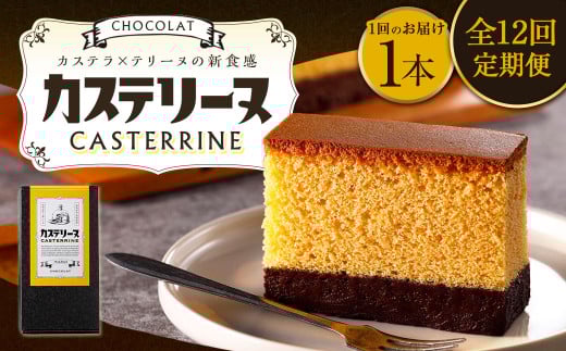 【全12回定期便】長崎カステリーヌショコラ 1本 合計12本 ／ スイーツ デザート カステラ おかし 菓子 おやつ チョコレート ショコラ テリーヌ ご当地スイーツ かすてら テリーヌ 長崎県 長崎市 1435910 - 長崎県長崎市