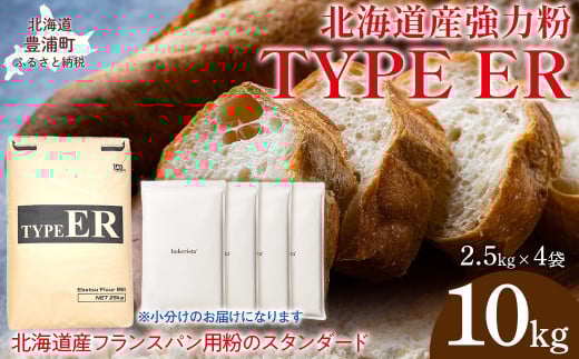 TYPE ER 10kg 【 ふるさと納税 人気 おすすめ ランキング 小麦粉 パン 国産 北海道 TYPE ER 自宅用  江別製粉 北海道 豊浦町 送料無料 】 TYUAI020