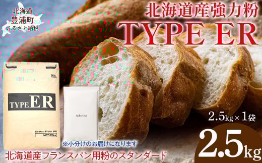 TYPE ER 2.5kg 【 ふるさと納税 人気 おすすめ ランキング 小麦粉 パン 国産 北海道 TYPE ER 自宅用  江別製粉 北海道 豊浦町 送料無料 】 TYUAI017