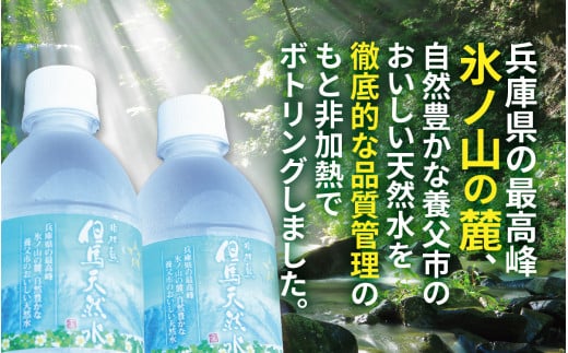 兵庫県のふるさと納税 【定期便】 【6ヶ月連続お届け】 但馬の天然水 550mlペットx24本（1ケース） ／ 水 天然水 ペットボトル PET 500ml ミネラルウォーター 飲料水 軟水 おいしい天然水 非加熱 国産 日本製 兵庫 養父市 まとめ買い 箱買い 災害用 防災用 備蓄用  非常用 備蓄水 保存水