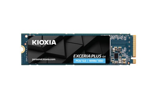 キオクシア（KIOXIA）PCIe🄬 Gen5x4 内蔵SSD EXCERIA PLUS G4 1TB NVMe M.2 Type 2280 (最大読込: 10,000MB/s)