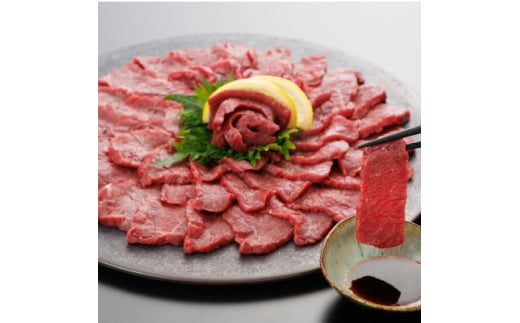 ＜熊本と畜＞桜屋 上赤身馬刺し 500g＜専用醤油付き150ml＞(美里町)【1619161】