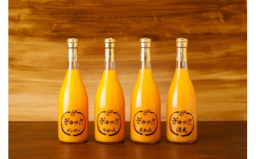 ジュース4種セット(ポンカン・みかん・不知火・清見)　※離島への配送不可 【 ふるさと納税 人気 おすすめ ランキング 柑橘 みかん ミカン 蜜柑 ジュース ミカンジュース みかんジュース ポンカン 不知火 清見 フルーツ 果物 産地直送 いのうえ農園 愛媛県産 愛媛県 伊方町 送料無料 】 IKTAI011
