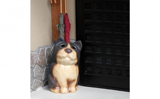 信楽焼 黒犬 陶器 傘立て 2113078 - 滋賀県甲賀市