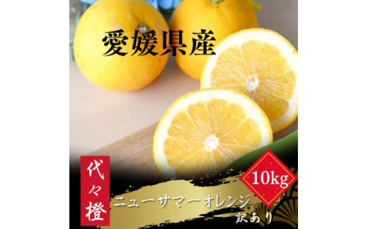 ＜初夏の味＞＜訳あり＞ニューサマーオレンジ 10kg＜E83-30＞【1557499】 1512040 - 愛媛県八幡浜市