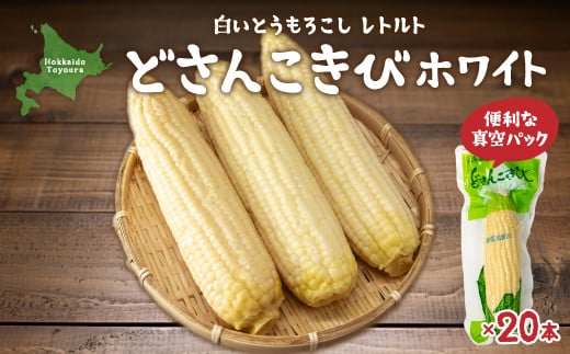 どさんこきびホワイト20本 北海道産 ふるさと納税 人気 おすすめ ランキング 野菜 その他野菜 とうもろこし トウモロコシ 国産 ホワイト 白い 大容量 おいしい 美味しい 甘い 北海道 豊浦町 送料無料 TYUO052