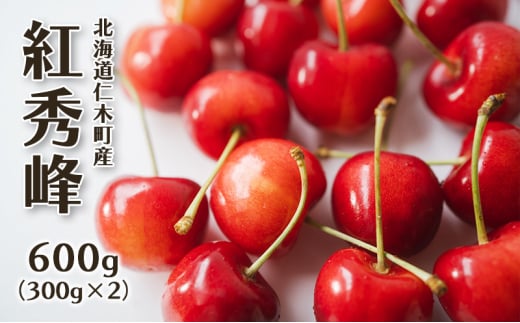 [先行受付] 北海道 仁木町産 サクランボ 紅秀峰 600g （300g×2） L・M混合 果物類 果物 くだもの フルーツ さくらんぼ チェリー 旬の果物 [UMIX FARM]