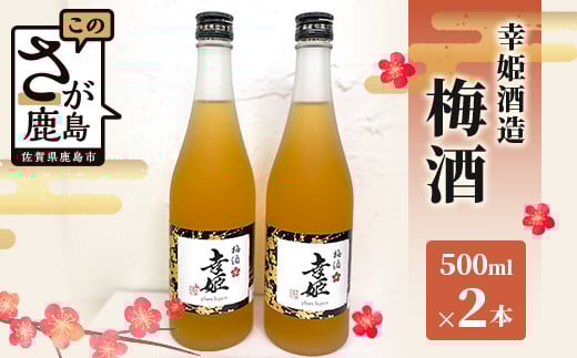 幸姫酒造 梅酒 500ml 2本 B-578 840961 - 佐賀県鹿島市