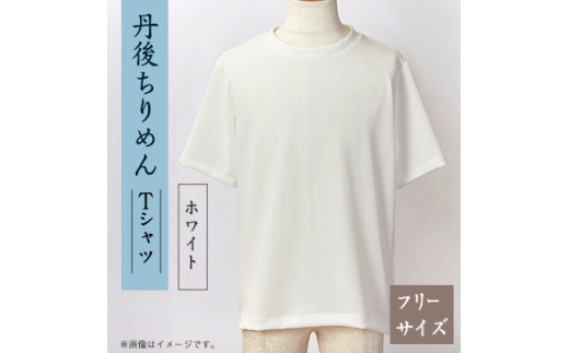 京都の伝統織物を使った丹後ちりめんTシャツ ホワイト【1604758】 2116316 - 京都府与謝野町
