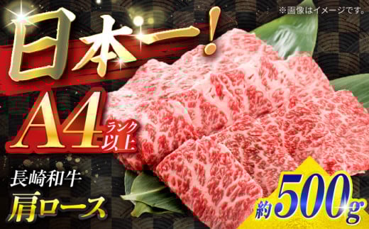 【A4ランク以上】長崎和牛 肩ロース 500g / 和牛 国産 牛肉 にく ブランド牛 真空 / 南島原市 / ミカド観光センター [SEC005] 1553290 - 長崎県南島原市