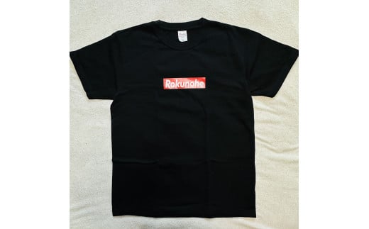 H-26 六戸ロゴ入Tシャツ【色：黒】【サイズ：3XL】　