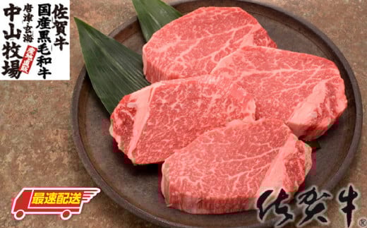 中山牧場 佐賀牛ヒレステーキ 約1kg
