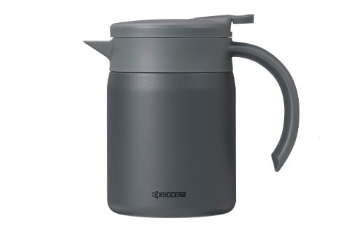 【京セラ】真空断熱卓上ポット 600ml ＜ダークグレー＞ CERAMUG セラマグ 卓上ポット ポット コーヒーサーバー 魔法瓶構造 保温 保冷 KYOCERA AS-563-1 2116706 - 鹿児島県薩摩川内市
