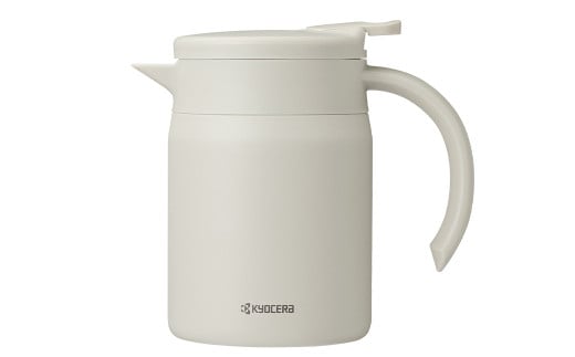 【京セラ】真空断熱卓上ポット 600ml ＜サンドベージュ＞ CERAMUG セラマグ 卓上ポット ポット コーヒーサーバー 魔法瓶構造 保温 保冷 KYOCERA AS-563-2 2116707 - 鹿児島県薩摩川内市
