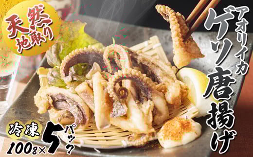 天然地取りアオリイカ ゲソ唐揚げ 100g×5P : イカ アオリイカ ゲソ いか 天然イカ 天然 海鮮 海産 魚介 シーフード 冷凍 簡単 グルメ お取り寄せ 京都 舞鶴 凡愚