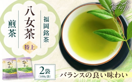 八女茶【特上】煎茶セット　100g×2袋 ＜木村食品＞ 那珂川市 [GFW069]