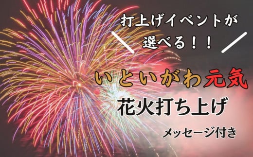 [打上げイベントが選べる!]記念花火 メッセージ付き 打ち揚げ[全国ライブ配信 新潟県 糸魚川市 2025年 期間限定 ふるさと納税 いといがわ 花火 Instagram インスタ 八川屋商店]