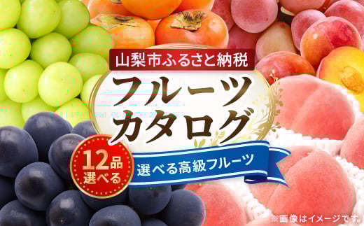 後からゆっくり選べる!フルーツカタログ12品選べる『プレミアムギフトカタログ』桃 シャインマスカット_ ギフト カタログ あとから選べる 山梨 桃 シャインマスカット フルーツ 果物 あとから セレクト スイーツ 米 肉 日本酒 ワイン 贈答 飲料【1134571】