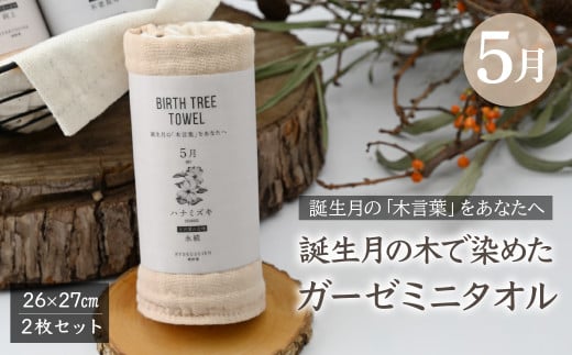 5月「ハナミズキ」の木言葉 「永遠」 BIRTH TREE TOWEL | RYOKUSUIEN 緑酔園 草木染め THE NEWOLD WORKS バースツリータオル ハナミズキ 永遠 ガーゼ タオル ハンカチ ふわふわ 植物 草木染ガーゼ アップサイクル エシカル ヘリンボーン ギフト贈り物 お祝い プレゼント 母の日 父の日 記念日 埼玉県 草加市 草加