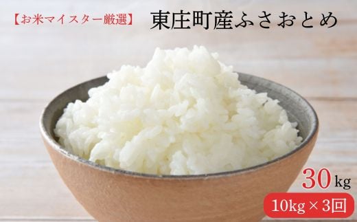 定期便（3回）【お米マイスター厳選】東庄町産ふさおとめ（ 精米 ） 10kg ／ ふさおとめ 米 コメ お米 ごはん お米マイスター 定期便 3回